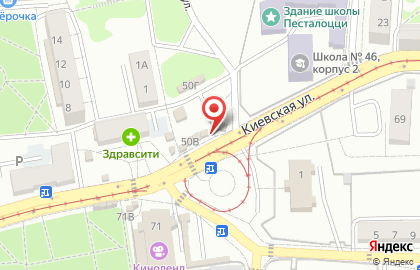 Магазин овощей и фруктов в Московском районе на карте