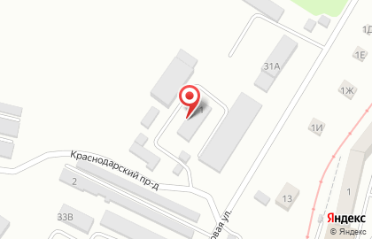 Рекламно-производственная компания Моторр в Краснодарском переулке на карте