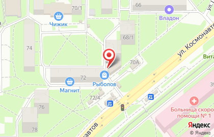 Ателье Лилия на улице Космонавтов на карте