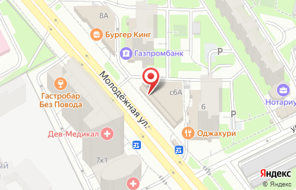 Турагентство Pac Group на Молодёжной улице на карте