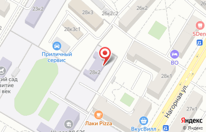 Школа №626 им. Н.И. Сац с дошкольным отделением в Москве на карте