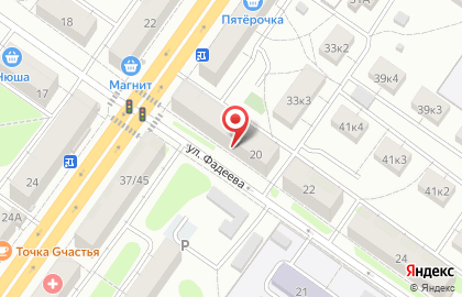 Магазин ЛИТР.beer на улице Фадеева на карте