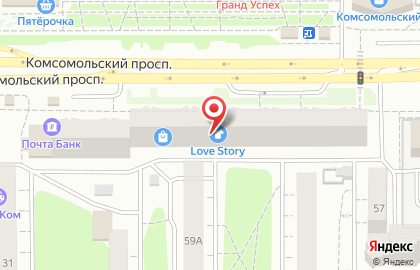 Компания Дом.ru на Комсомольском проспекте на карте