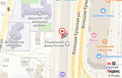 Московский центр переводов на Большой Тульской улице на карте
