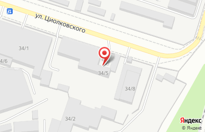 Компания Дверная биржа Цитадель на улице Циолковского на карте