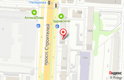 Интернет-магазин Мебельмарт на проспекте Строителей на карте