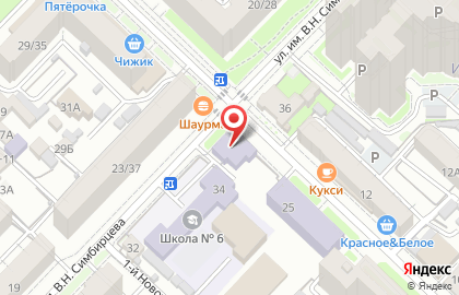Общежитие в Октябрьском районе на карте