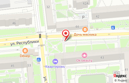 Зеленый мир на улице Республики на карте