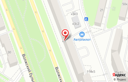 Техцентр Автопилот на метро Кузьминки на карте