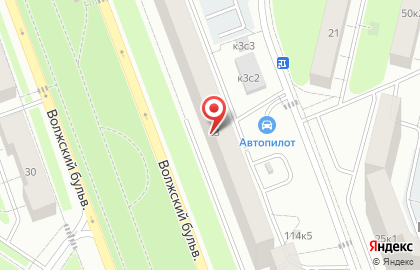 Автосервис Автопилот на Волжском бульваре на карте