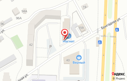 Автоматический киоск Вода-воз на Бригадной улице на карте