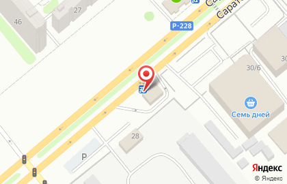 Интехпласт на Саратовском шоссе на карте