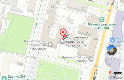 Аппарат общественной палаты Чувашской Республики на карте
