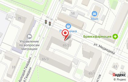 Магазин Бриз на улице Медведева на карте