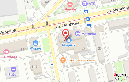 Магазин в Барнауле на карте