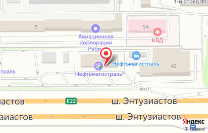 Нефтьмагистраль на шоссе Энтузиастов, 4б в Балашихе на карте