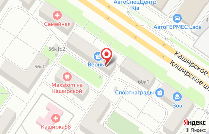 Торговая компания Аквасил в Москворечье-Сабурово на карте