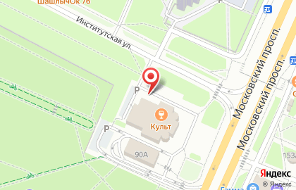 Банкомат АКБ Югра, филиал в г. Ярославле на Московском проспекте на карте
