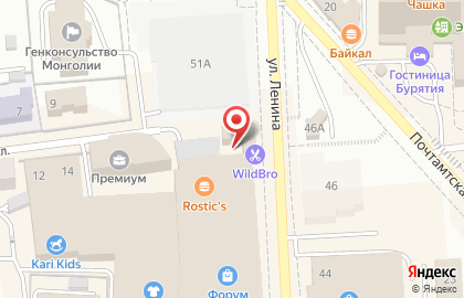 Байкальский Банк Сбербанка России, ОАО, Бурятское отделение №8601 на улице Ленина на карте