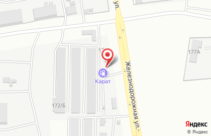 Карат на Железнодорожной улице на карте