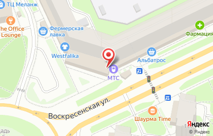 Магазин домашнего текстиля на Воскресенской улице на карте