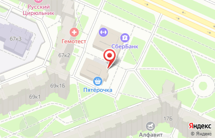 Театральная студия Петербургская маска в Красносельском районе на карте