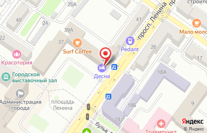 Банкомат Росгосстрах банк на проспекте Ленина на карте