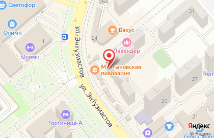 Магазин Конфетка на улице Энтузиастов на карте