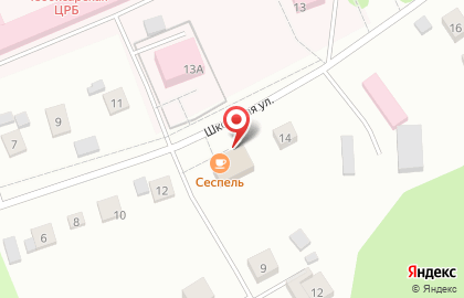 Продуктовый магазин Сеспель на Школьной улице на карте