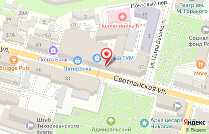 Банкомат СберБанк во Владивостоке на карте