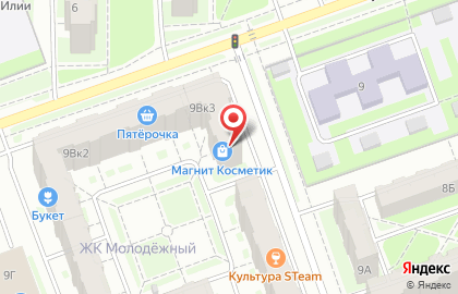 Цветочный магазин Авенир на улице Строителей на карте