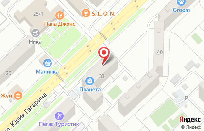 Антей на улице Юрия Гагарина на карте