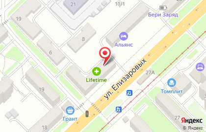 Тренажерный зал Life Time Fitness на карте