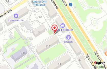 IShop на проспекте Ленина на карте