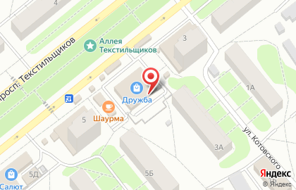 Магазин мясной продукции Мясной на проспекте Текстильщиков на карте