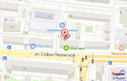 Продуктовый магазин в Астрахани на карте