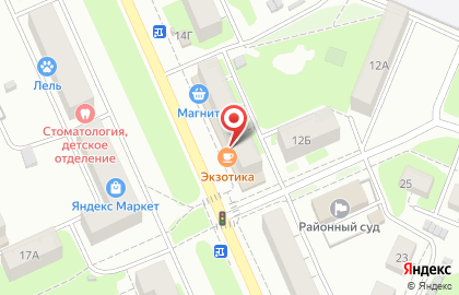 Кафе Экзотика на улице Космонавта Комарова на карте