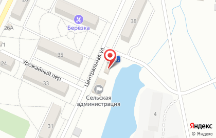 Сеть продуктовых магазинов, ИП Ананьева С.А. на Центральной улице на карте