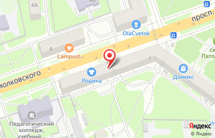 Кафе Восточный дворик на проспекте Циолковского на карте