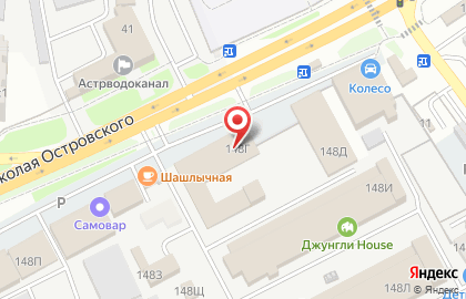 Магазин Учебная книга на улице Николая Островского на карте