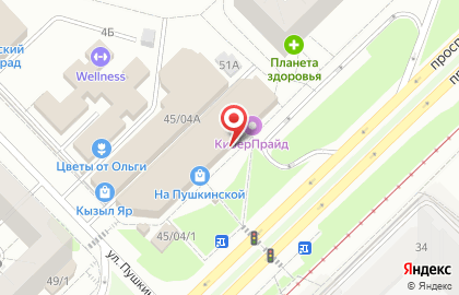 Супермаркет Магнит у дома на проспекте Сююмбике на карте