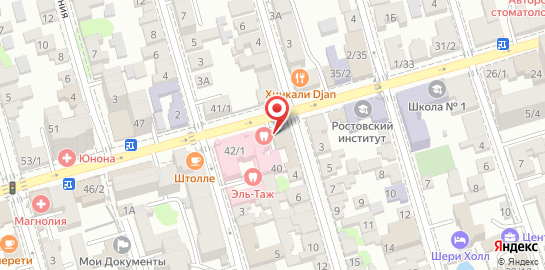 Медицинский центр Юнона на Советской улице на карте
