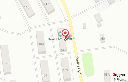 Прямоугольные памятники на Речной улице на карте