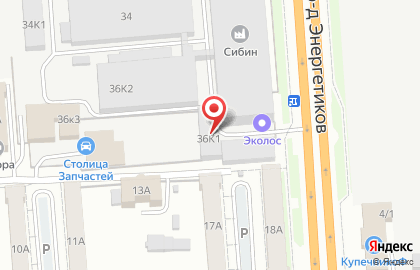 Автомастерская в Новосибирске на карте