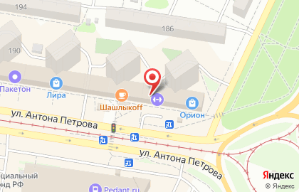 Салон цветов Магнолия на улице Антона Петрова на карте