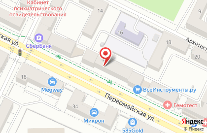 Агентство недвижимости Новосел на Первомайской улице на карте