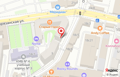 Наутилус на Новорязанской улице на карте