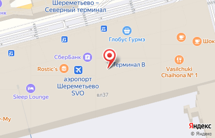 The AMbar & Grill в аэропорту Шереметьево, терминал B на карте