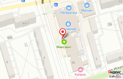 Киоск хлебобулочных изделий Петровский на улице Ленинского Комсомола на карте