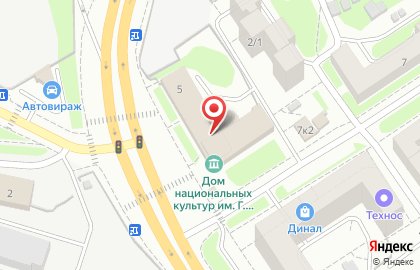 Школа танцев Амира на Площади Гарина-Михайловского на карте